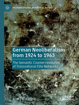 cover image of German Neoliberalism from 1924 to 1963